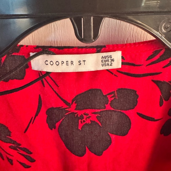 COOPER ST RED Long Sleeve Mini Wrap Women’s Dress NWT ❤️Size 2❤️Elegant Party - Picture 2 of 12